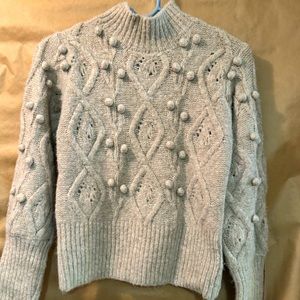 Popcorn sweater w/ horizontal cable knit by BlankNYC size M